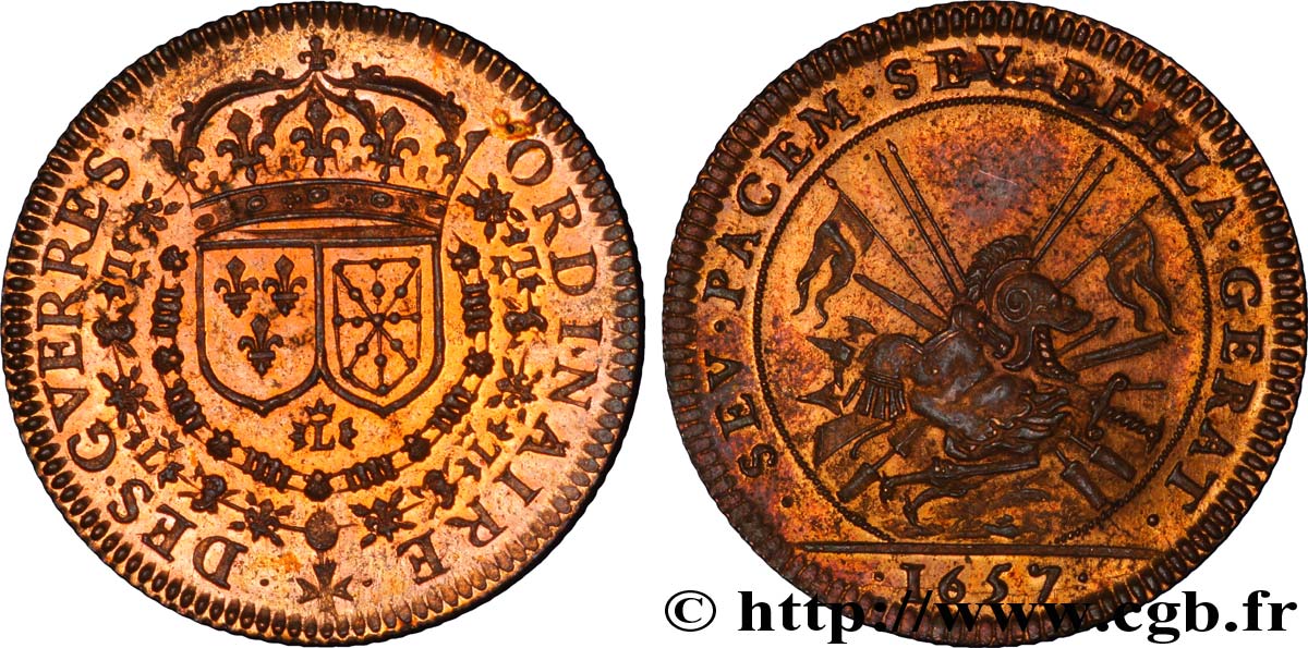 ORDINAIRE DES GUERRES Louis XIV - REFRAPPE MS