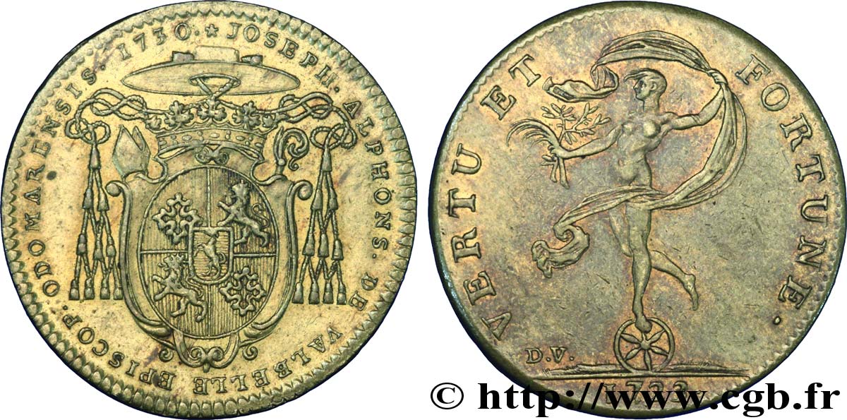 PROVENCE - NOBLESSE Joseph Alphonse de Valbelle, évêque de Saint-Omer SUP