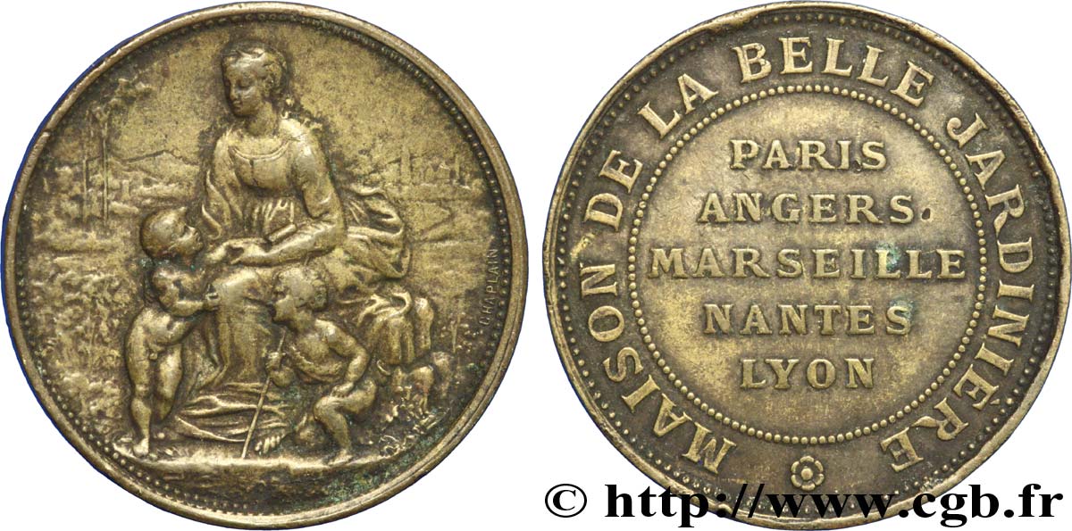 ADVERTISING TOKENS LA BELLE JARDINIERE sans bélière AU