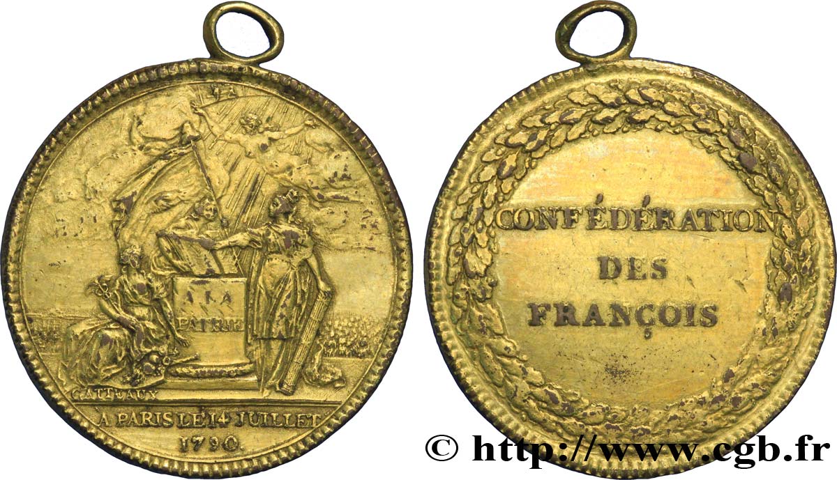 FRENCH CONSTITUTION - NATIONAL ASSEMBLY Médaille de la confédération des François AU