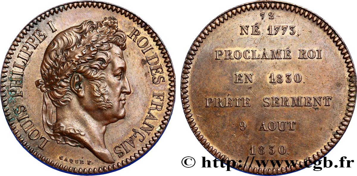 METALLIC SERIES OF THE KINGS OF FRANCE  LOUIS-PHILIPPE Ier AU