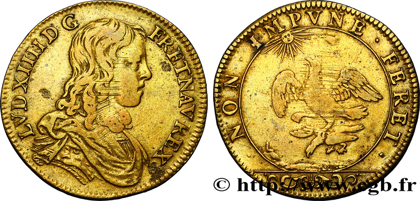 LOUIS XIV THE GREAT or THE SUN KING NON. IMPUNE. FERET XF