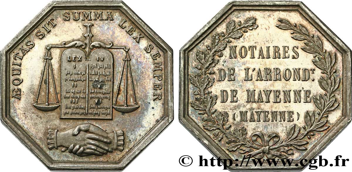 NOTAIRES DU XIXe SIECLE Notaires de Mayenne (arr.) EBC