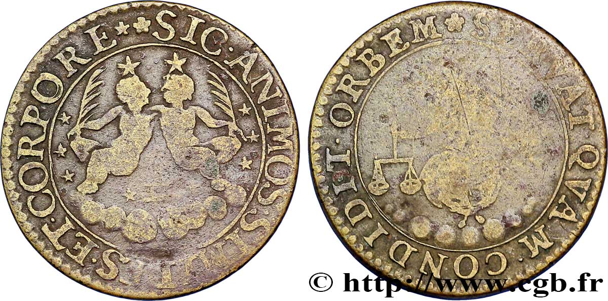 LOUIS XIII LE JUSTE LOUIS XIII , type double tournois B+