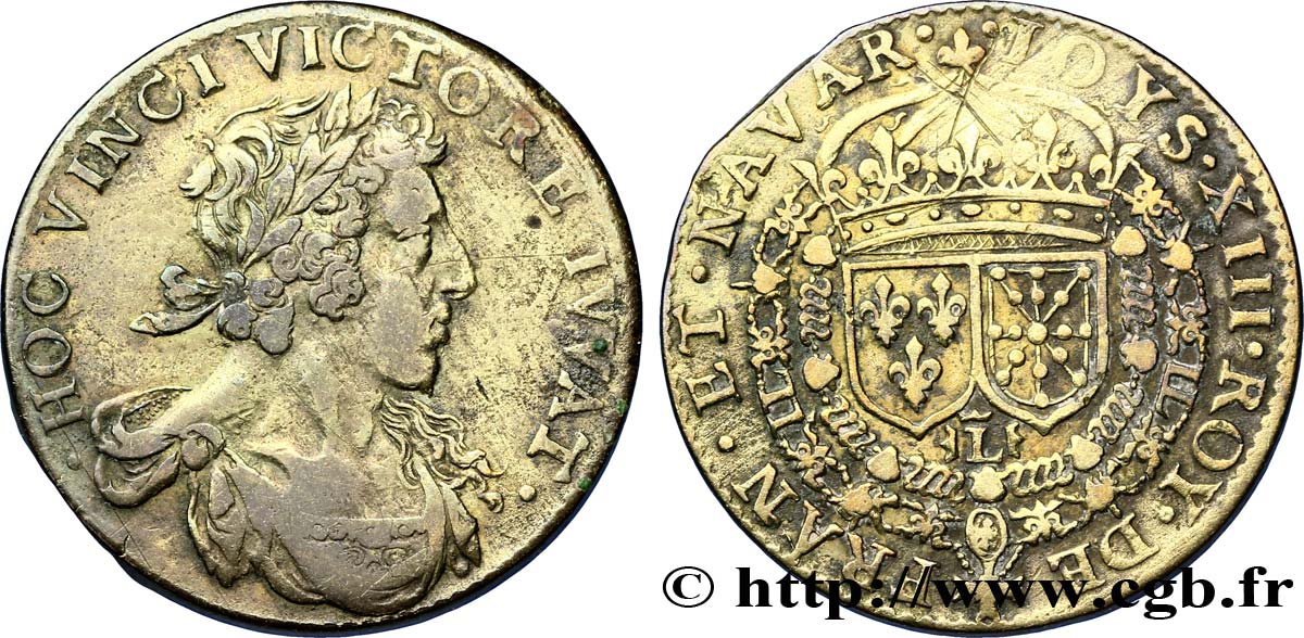 LOUIS XIII LE JUSTE Jeton Cu 26 B+