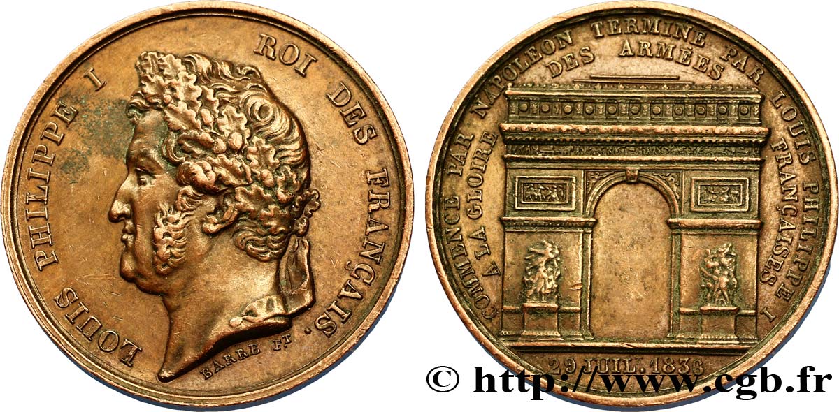 LUDWIG PHILIPP I PARIS - ARC DE TRIOMPHE fVZ