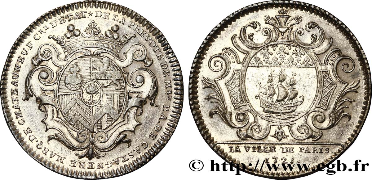 ILE DE FRANCE - VILLES et NOBLESSE Pierre-Antoine de Castagnère, marquis de Châteauneuf SUP