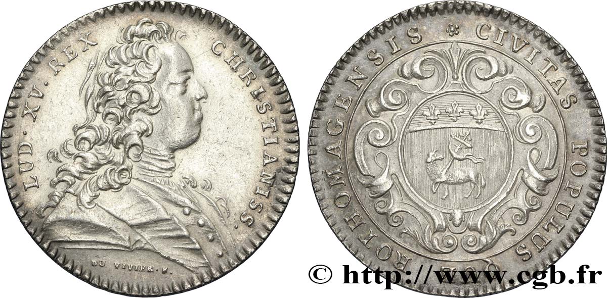 ROUEN (VILLE DE...) Louis XV q.SPL