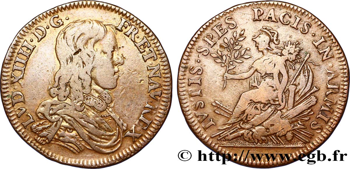 LOUIS XIV LE GRAND ou LE ROI SOLEIL Préliminaires de la Paix de Munster TTB