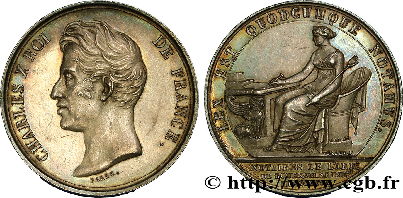 NOTAIRES DU XIXe SIECLE Notaires de Rouen (Charles X) VZ