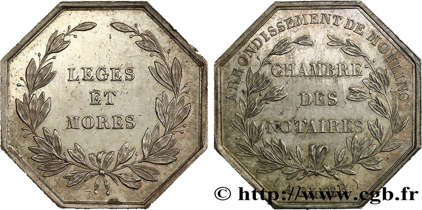 NOTAIRES DU XIXe SIECLE Notaires de Moulins TTB+