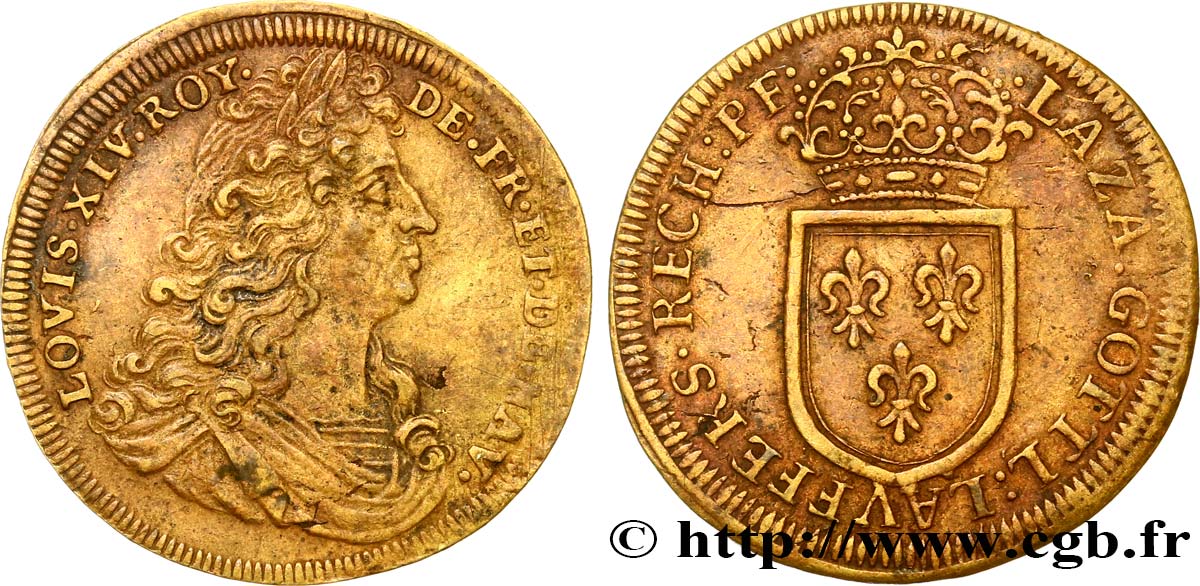 ROUYER - X. JETONS DE NUREMBERG Louis XIV TB