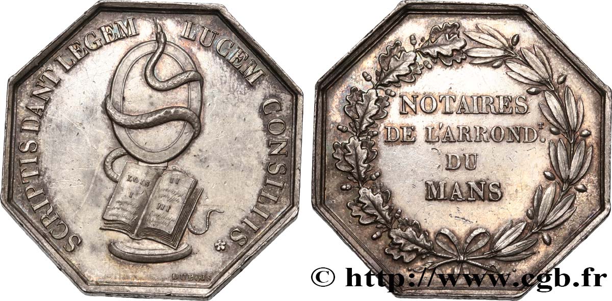 19TH CENTURY NOTARIES (SOLICITORS AND ATTORNEYS) Notaires du Mans AU