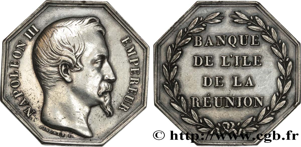 COLONIES (LES BANQUES DES...) NAPOLEON III - Banque de l’île de la Réunion VZ