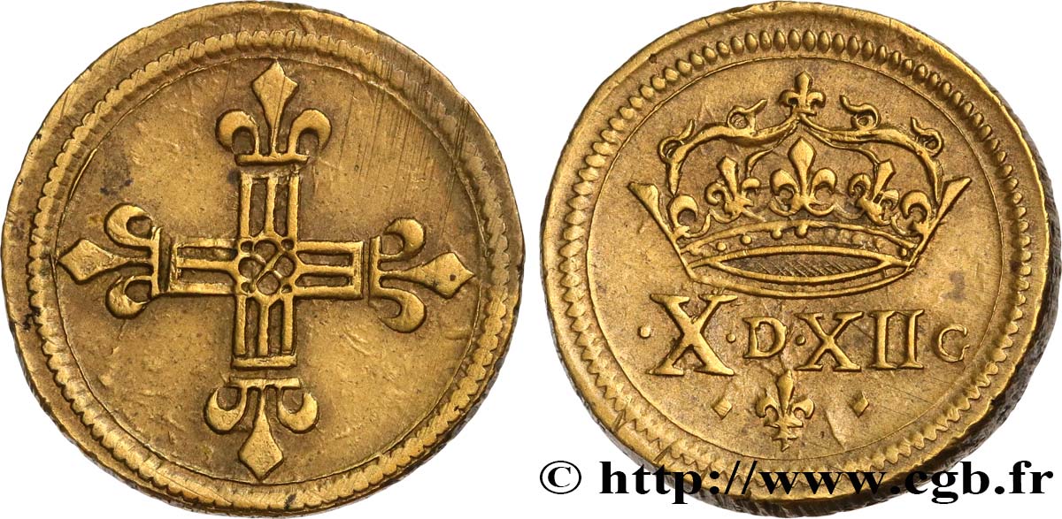 HENRI III TO LOUIS XIV - COIN WEIGHT Poids monétaire pour le quart d’écu AU