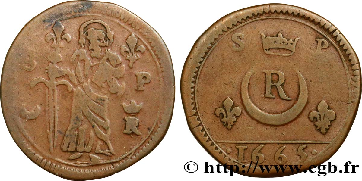 ROUYER - XI. MÉREAUX (TOKENS) AND SIMILAR COINS Méreau de l’église Saint-Paul de Saint-Denis XF