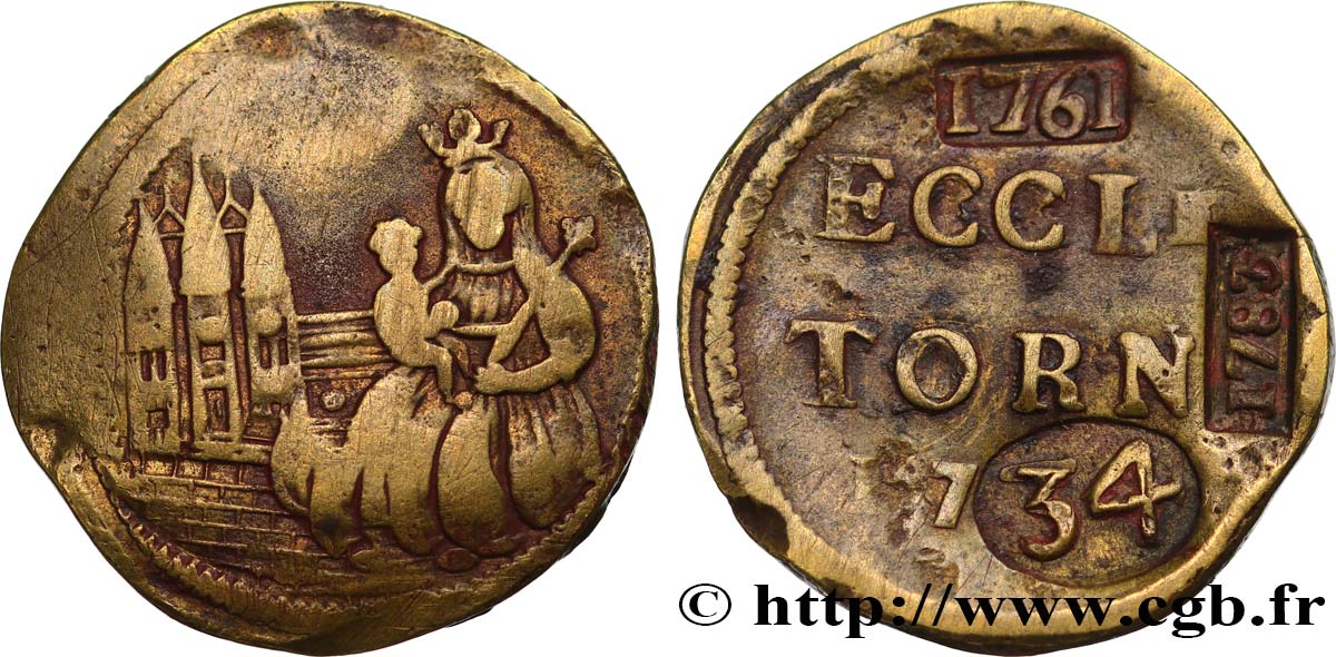 ROUYER - XI. MÉREAUX (TOKENS) AND SIMILAR COINS Méreau de Tournai VF