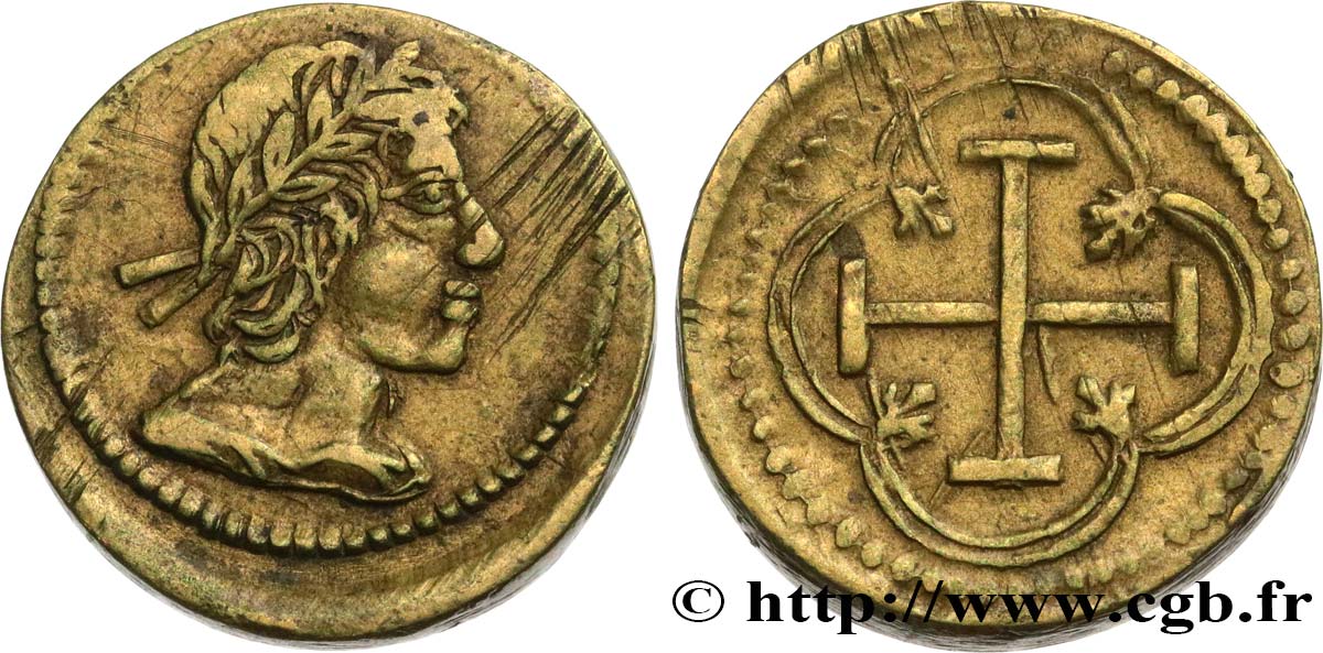 LOUIS XIII AND LOUIS XIV - COIN WEIGHT Poids monétaire pour le louis d’or aux huit L AU