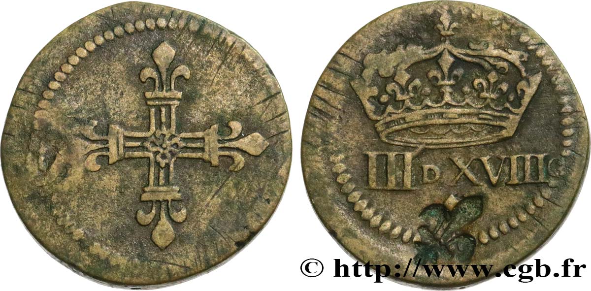 HENRI III à LOUIS XIV - POIDS MONÉTAIRE Poids monétaire pour le huitième d’écu AU