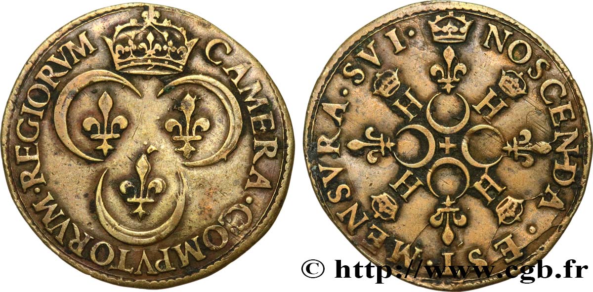 CHAMBRE DES COMPTES DU ROI / ACCOUNTS CHAMBER OF THE KING Henri II XF