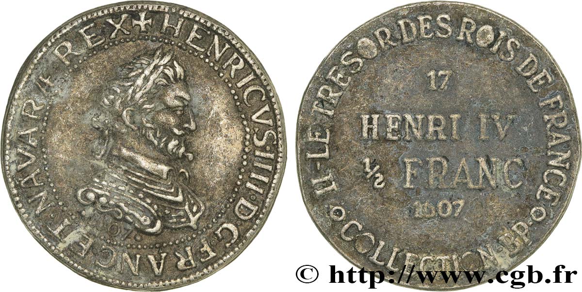 BP jetons and tokens HENRI IV - 1/2 Franc - n°17 VF