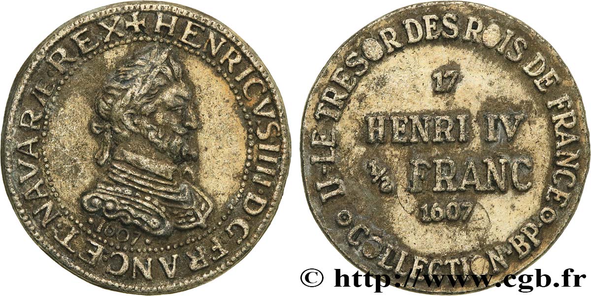 BP jetons and tokens HENRI IV - 1/2 Franc - n°17 VF