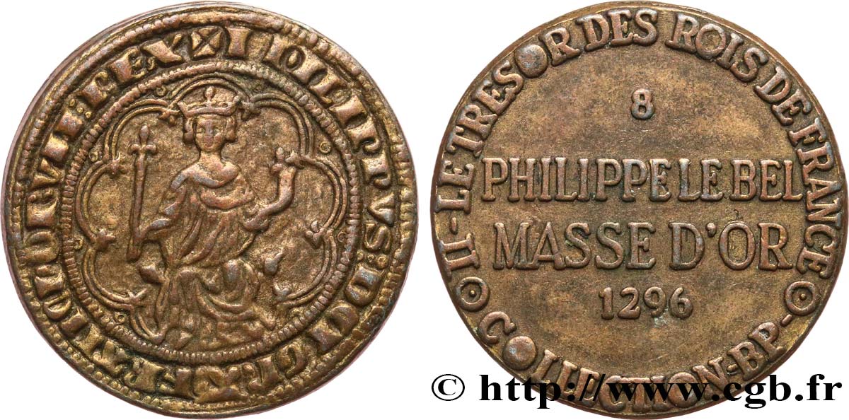BP jetons and tokens Philippe le Bel - Masse d’or - n°8 VF