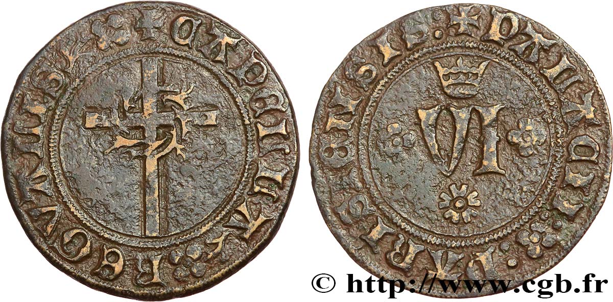 ROUYER - XI. MÉREAUX (TOKENS) AND SIMILAR COINS Méreau du chapitre de la Sainte-Chapelle à Paris XF
