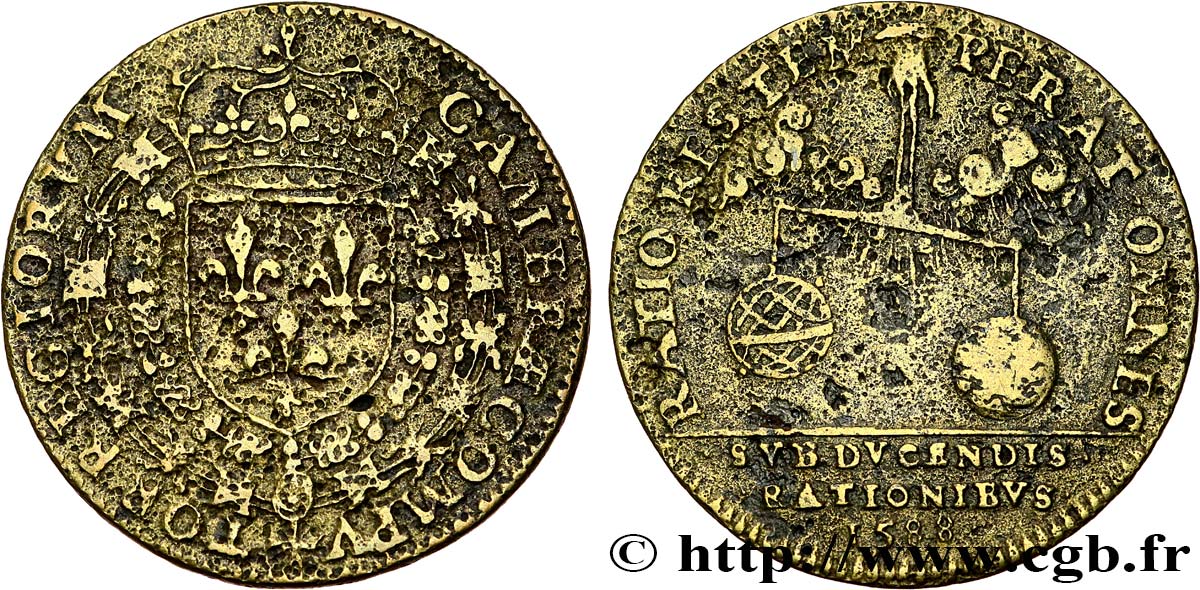 CHAMBRE DES COMPTES DU ROI / ACCOUNTS CHAMBER OF THE KING HENRI III VF