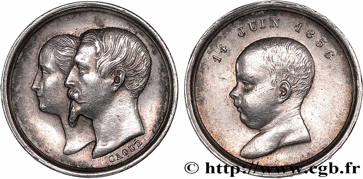 NAPOLÉON IV Naissance - quinaire TTB