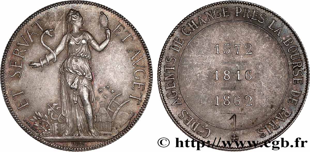 BOURSE DE PARIS - AGENTS DE CHANGE AGENTS DE CHANGE frappe d’origine TTB+