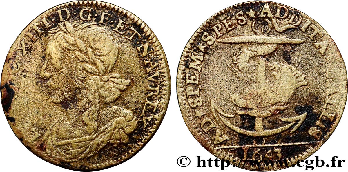 DAUPHINÉ - LOUIS, DAUPHIN (futur LOUIS XIV) TB