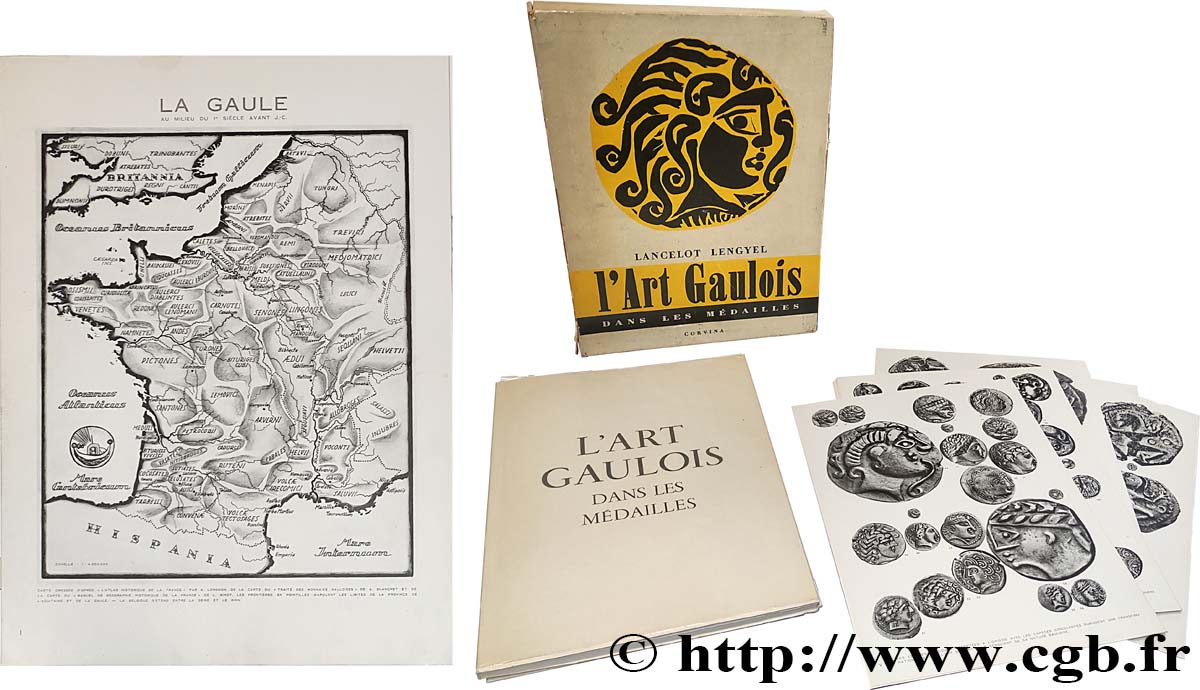 BOOKS - ANTIQUITY LENGYEL L., L’Art Gaulois dans les médailles, Éd. Corvina 1954. N° 814 (sur 1000 exemplaires numérotés de 1 à 1000) XF