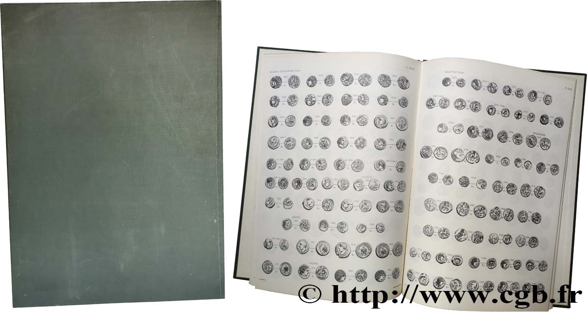 BOOKS - ANTIQUITY LA TOUR H. de, Réédition de l’Atlas de monnaies gauloises préparé par la Commission de topographie des Gaules, Paris, 1892 XF