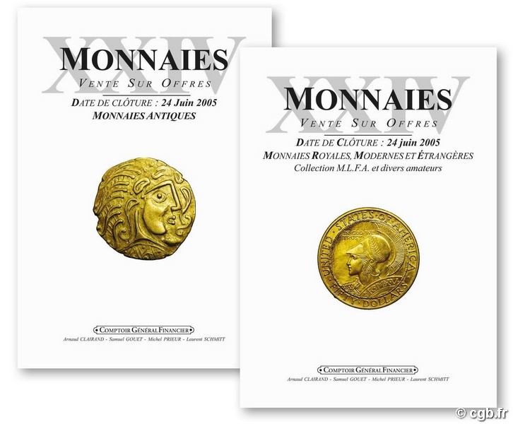 Monnaies 24 CLAIRAND Arnaud, GOUET Samuel, PRIEUR Michel, SCHMITT Laurent