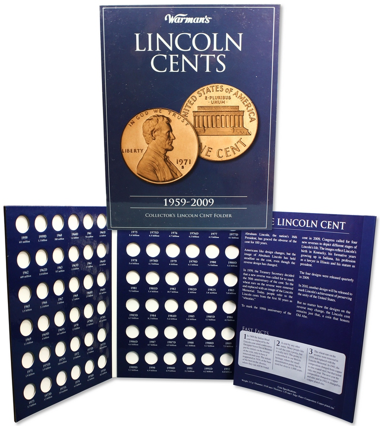Album carton - Collector  Lincoln Cents 1959 - 2009  KRAUSE