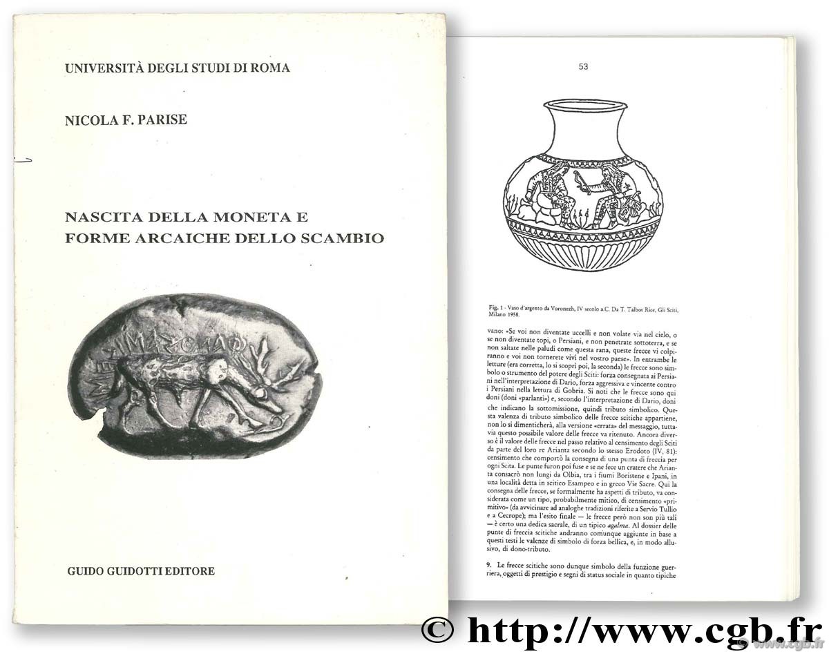 Nascita della moneta e forme archaiche dello scambio PARISE N.-F.
