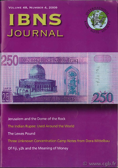 International bank note society journal 2009 volume 48, n°4 