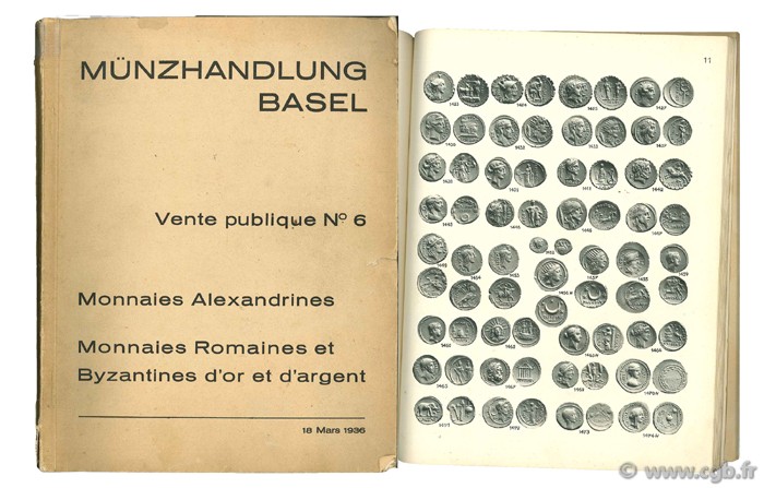 Münzhandlung basel, vente publique n°6 