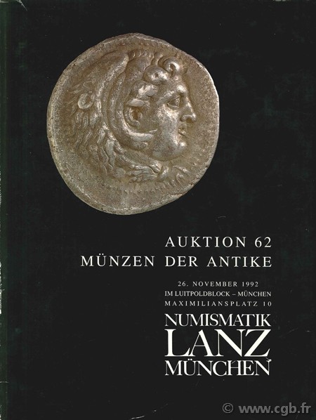 Auktion 62, münzen der antike, Numismatik Lanz München LANZ H.