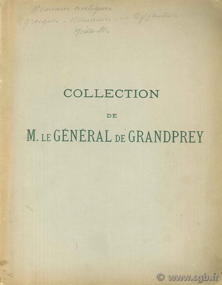 Collection de M. le Général de Grandprey CIANI L.