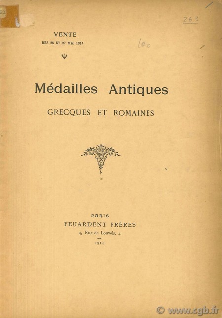 Médailles antiques grecques et romaines FEUARDENT