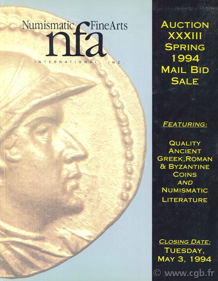 Numismatic Fine Arts, auction XXXIII 