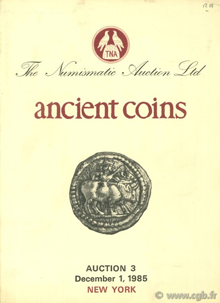 Auction 3, Ancient coins, December 1, 1985 BENDENOUN D.