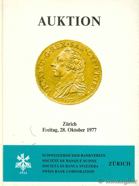 Auktion, Europäische Gold-und Silbermünzen, Freitag, 28. Oktober 1977 