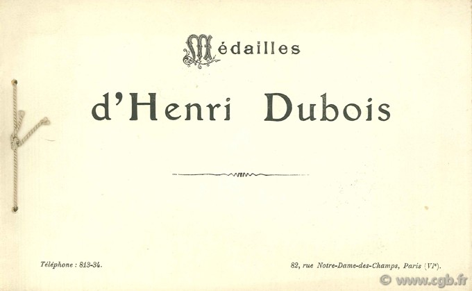 Médailles d Henri Dubois 