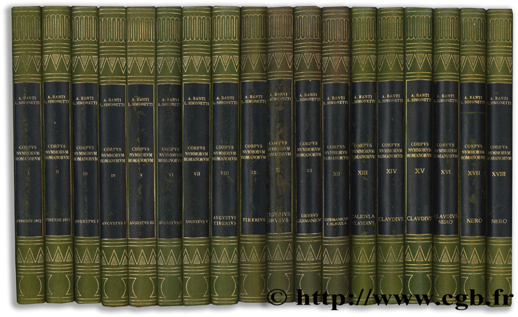 Corpus Nummorum Romanorum - XVIII volumes BANTI A., SIMONETTI L.