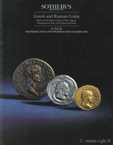 Sotheby s, Greek and Roman Coins, 27th and 28th october 1993 