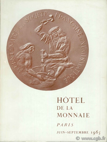 Hôtel de la monnaie, Paris, juin-septembre 1965 Exposition