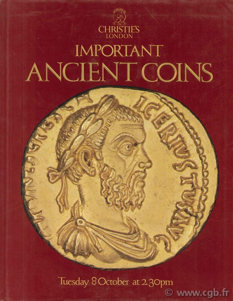 Important Ancient Coins, Tuesday 8 October 
